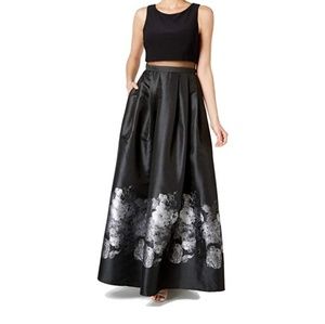 Betsy & Adam Womens Illusion Popover Print Ball Go